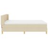 vidaXL Letto a molle con materasso Crema 190 x 140 cm Poliestere