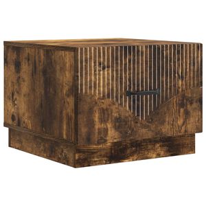 vidaXL Tavolino da salotto con cassetto Rovere Fumo 49 x 50 x 37 cm