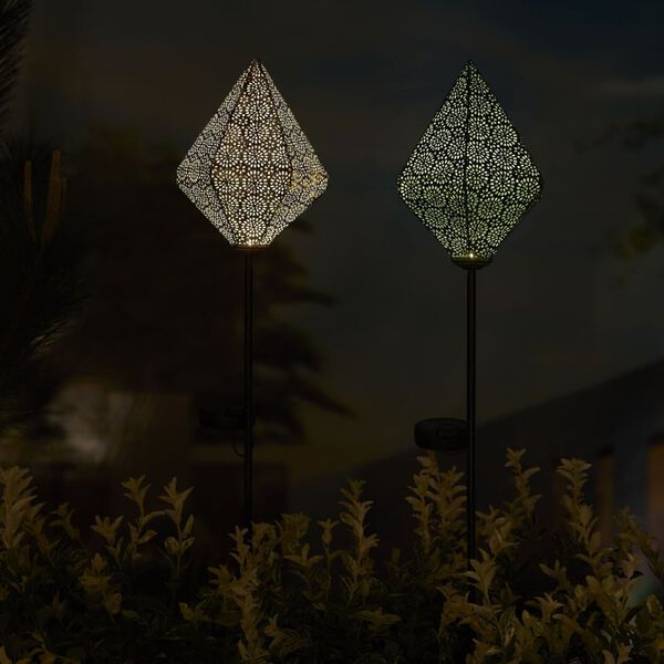 Luxform Lampione Solare a LED da Giardino Oriental Myra Blu