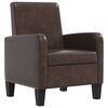 vidaXL Poltrona Marrone in Similpelle