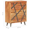 vidaXL Credenza 60x30x75 cm in Legno Massello di Acacia