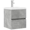 vidaXL Mobile Lavabo Grigio Cemento 41x38,5x45 cm in Legno Multistrato
