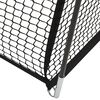 vidaXL Rete Gabbia da Battuta Baseball Nera 600x400x250 cm Poliestere