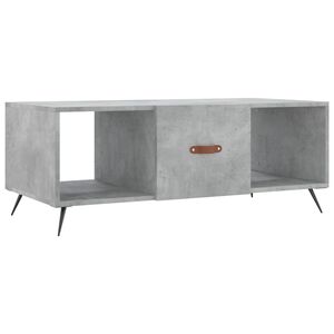 vidaXL Tavolino Salotto Grigio Cemento 102x50x40 cm Legno Multistrato