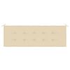 vidaXL Cuscino per Panca Beige 150x50x4 cm in Tessuto Oxford