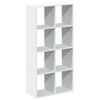 vidaXL Libreria divisoria bianca 69,5x29x137,5 cm in legno ingegnerizzato