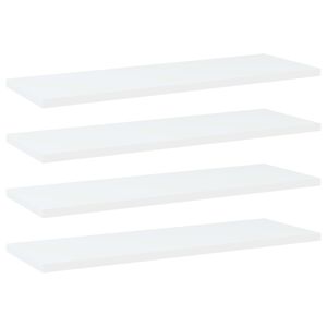 vidaXL Ripiani per Libreria 4pz Bianchi 60x20x1,5 cm Legno Multistrato