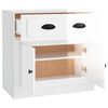 vidaXL Credenza Bianco Lucido 70x35,5x67,5 cm in Legno Multistrato