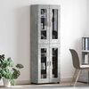 vidaXL Credenza con lo scaffale FLORIN Grigio cemento 60 x 35 x 182 cm