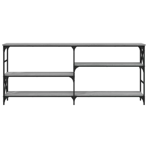 vidaXL Tavolo Consolle Grigio Sonoma 180x29x76,5 cm Legno Multistrato