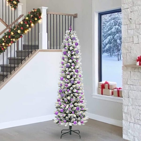 vidaXL Albero di Natale artificiale con 300 LED Bianco 240 cm