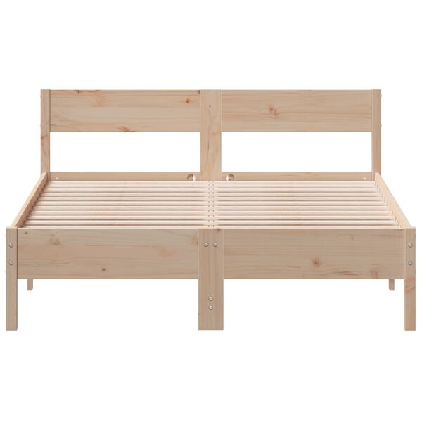 vidaXL Letto senza Materasso 140x190 cm in Legno Massello di Pino