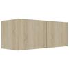 vidaXL Set di Mobili TV 3 pz Rovere Sonoma in Legno Multistrato