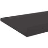 vidaXL Mensola sospesa 2 pcs Nero 80 x 18 x 2,5 cm Acciaio
