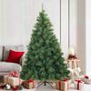 vidaXL Albero di Natale Artificiale con Rami Pieghevoli Verde 180 cm
