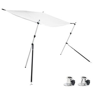 vidaXL Set Estensione Tendalino a T Bianco 170x170x(113-182,5) cm
