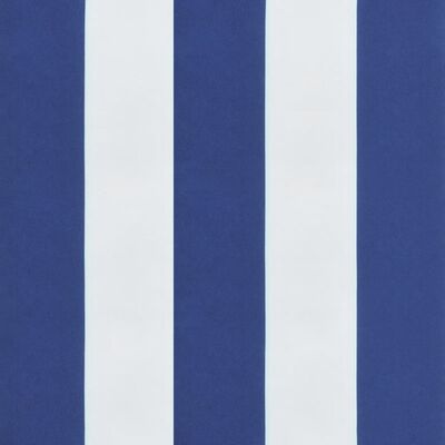 vidaXL Cuscini per Pallet 3 pz Strisce Blu e Bianche Tessuto Oxford