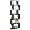 vidaXL Armadio per Libri Rovere Nero 70 x 24 x 193,5 cm