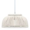 vidaXL Lampadario Soffitto in Bamb&ugrave; 40 W 34x14,5 cm Semicerchio E27