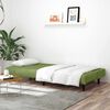 vidaXL Divano Letto a 2 Posti Verde Chiaro in Velluto