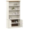 vidaXL Libreria VIGO 85x35x170 cm in Legno Massello di Pino Bianco