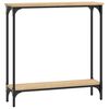 vidaXL Tavolo Consolle Rovere Sonoma 75x22,5x75 cm Legno Agglomerato