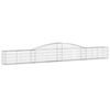 vidaXL Cesti Gabbioni ad Arco 10 pz 400x30x40/60 cm Ferro Zincato