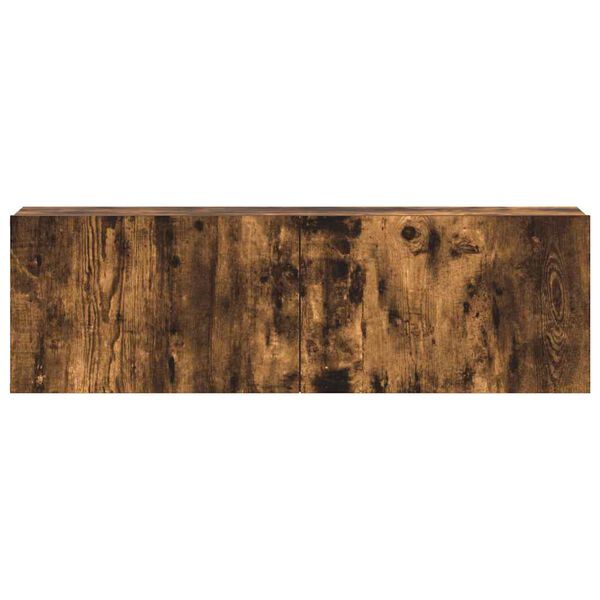 vidaXL Set Mobili Porta TV 3 pz Rovere Fumo in Legno Multistrato