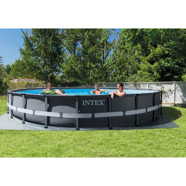 Intex Set Piscina Rotonda Ultra XTR Frame 610x122 cm