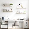 vidaXL Scaffali a Parete 4 pz Rovere 90x23,5x3,8 cm in MDF