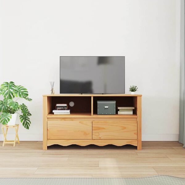 vidaXL Mobile TV Drammen Rovere 99 x 43 x 55 cm Legno massello di pino