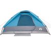 vidaXL Tenda da Campeggio a Cupola per 4 Persone Blu Impermeabile