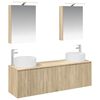 vidaXL Set di Armadi da Bagno 5 pcs Rovere Sonoma Legno ingegnerizzato