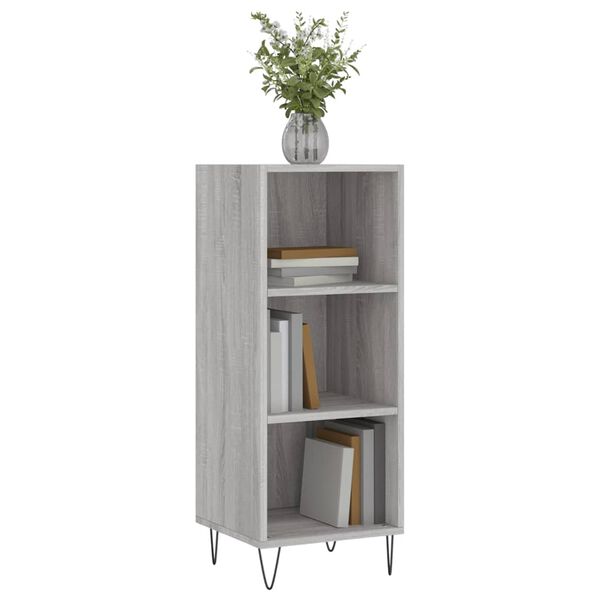 vidaXL Credenza Grigio Sonoma 34,5x32,5x90 cm in Legno Multistrato