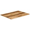 vidaXL Piano Tavolo Bordi Vivi 90x80x2,5cm Legno Massello Mango Grezzo