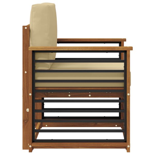 vidaXL Set di divani da esterno Legno di Acacia Massello e Poliestere