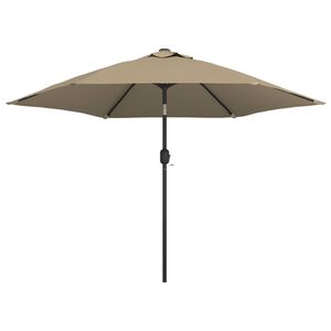 vidaXL Ombrellone da Esterni con LED e Palo in Acciaio 300cm Talpa