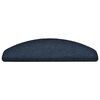 vidaXL Tappetini per scale autoadesivi 15 pz 65x21x4 cm blu navy semicircolari grandi