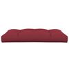 vidaXL Cuscino per Pallet 120 x 80 x 12 cm Rosso Vino in Tessuto