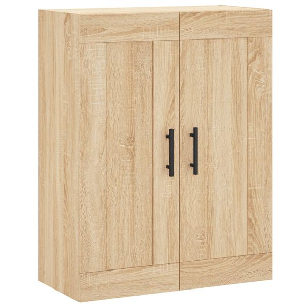 vidaXL Mobile a Parete Rovere Sonoma 69,5x34x90 cm Legno Multistrato