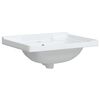 vidaXL Lavandino da Bagno Bianco 61x48x23 cm Rettangolare in Ceramica