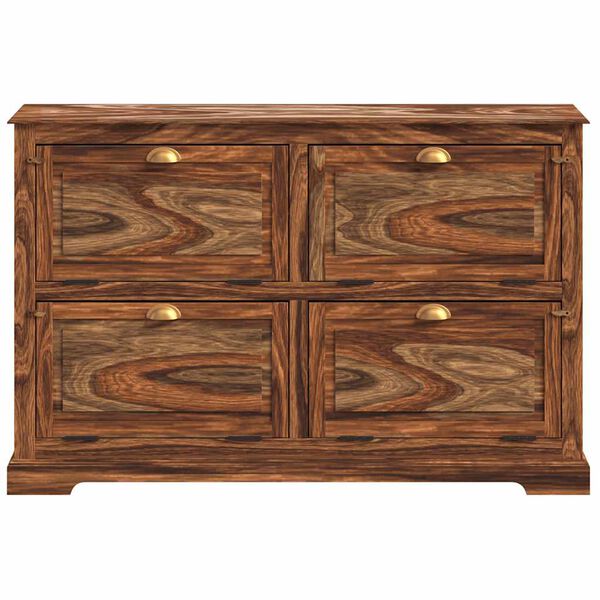 vidaXL Scarpiera 140x35x90 cm in Legno Massello di Acacia