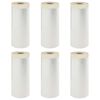 vidaXL Telo per Polvere con Nastro Adesivo 6 pz Trasparente HDPE