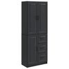 vidaXL Set di armadi 2 pcs Nero Legno ingegnerizzato