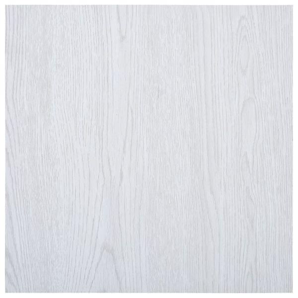 vidaXL Listoni per Pavimenti Autoadesivi in PVC 5,11 m&sup2; Bianchi