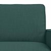 vidaXL Divano 2 pcs Verde Scuro 182 x 80 x 82 cm Tessuto