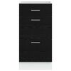 vidaXL Base per Cucina Rovere Nero 40 x 46 x 81,5 cm Legno multistrato