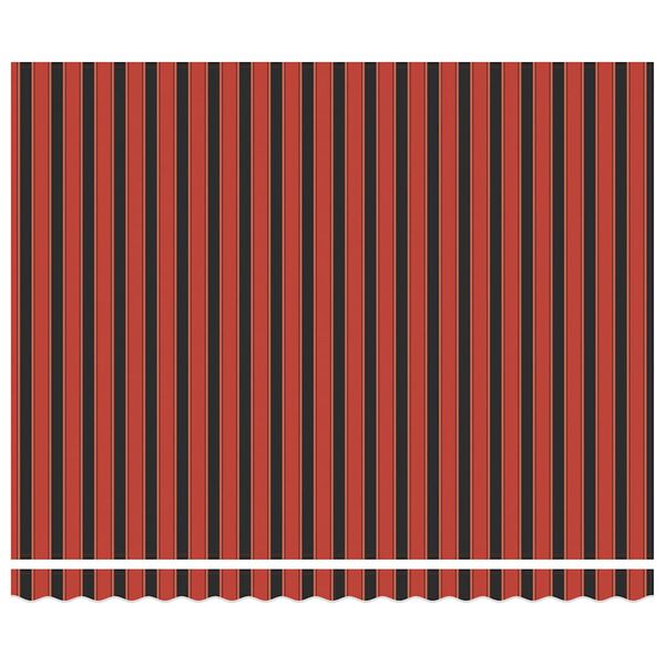 vidaXL Tenda Sole Retrattile Arancione Marrone 4x3m Tessuto Alluminio