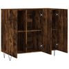 vidaXL Credenza Rovere Fumo 90x34x80 cm in Legno Multistrato