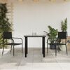 vidaXL Set da Pranzo da Giardino 3 pz in Polyrattan e Acciaio